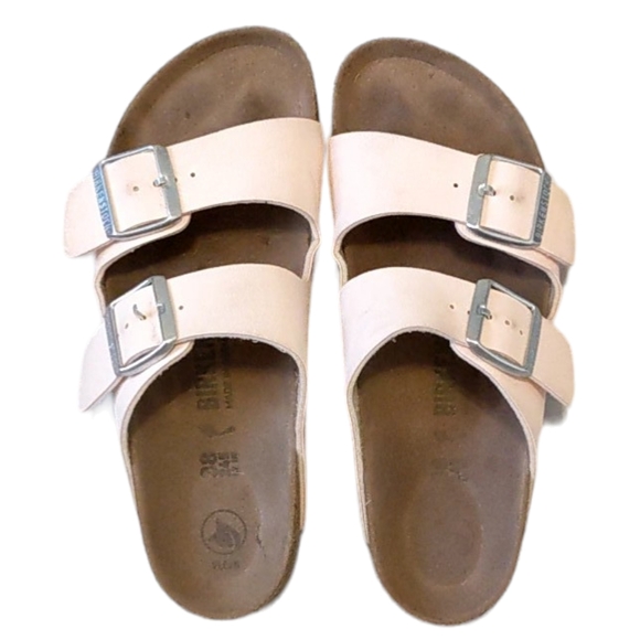 Birkenstock Shoes - Birkenstock Women's Arizona Vegan Birkibuc Light Rose EU 38 US 7-7.5 Regular